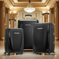 Samsonite Winfield 3 DLX Black Hardside Luggage – 100% Polycarbonate Scratch-Resistant Suitcase