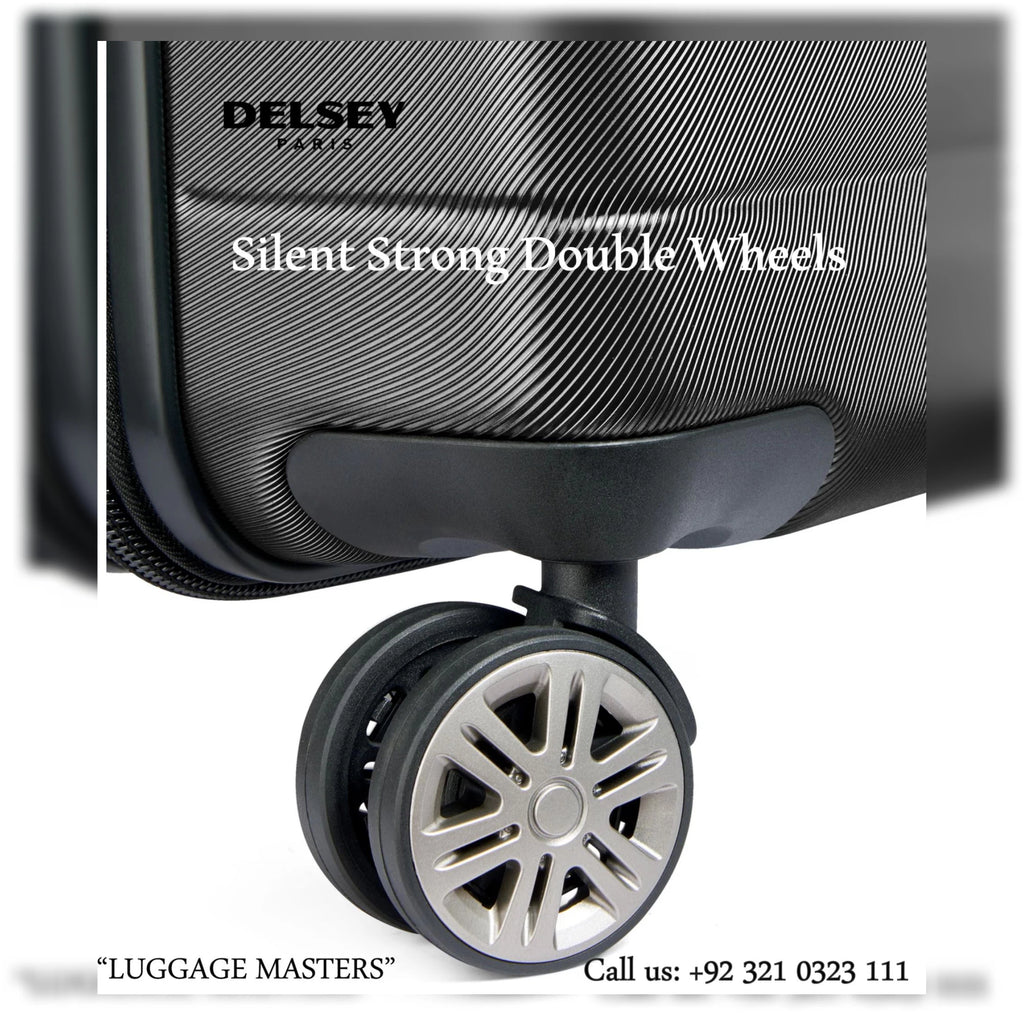 Premium DELSEY Comete Plus Greyish Black Hard Shell Luggage – 20″/24″/28″ Suitcase