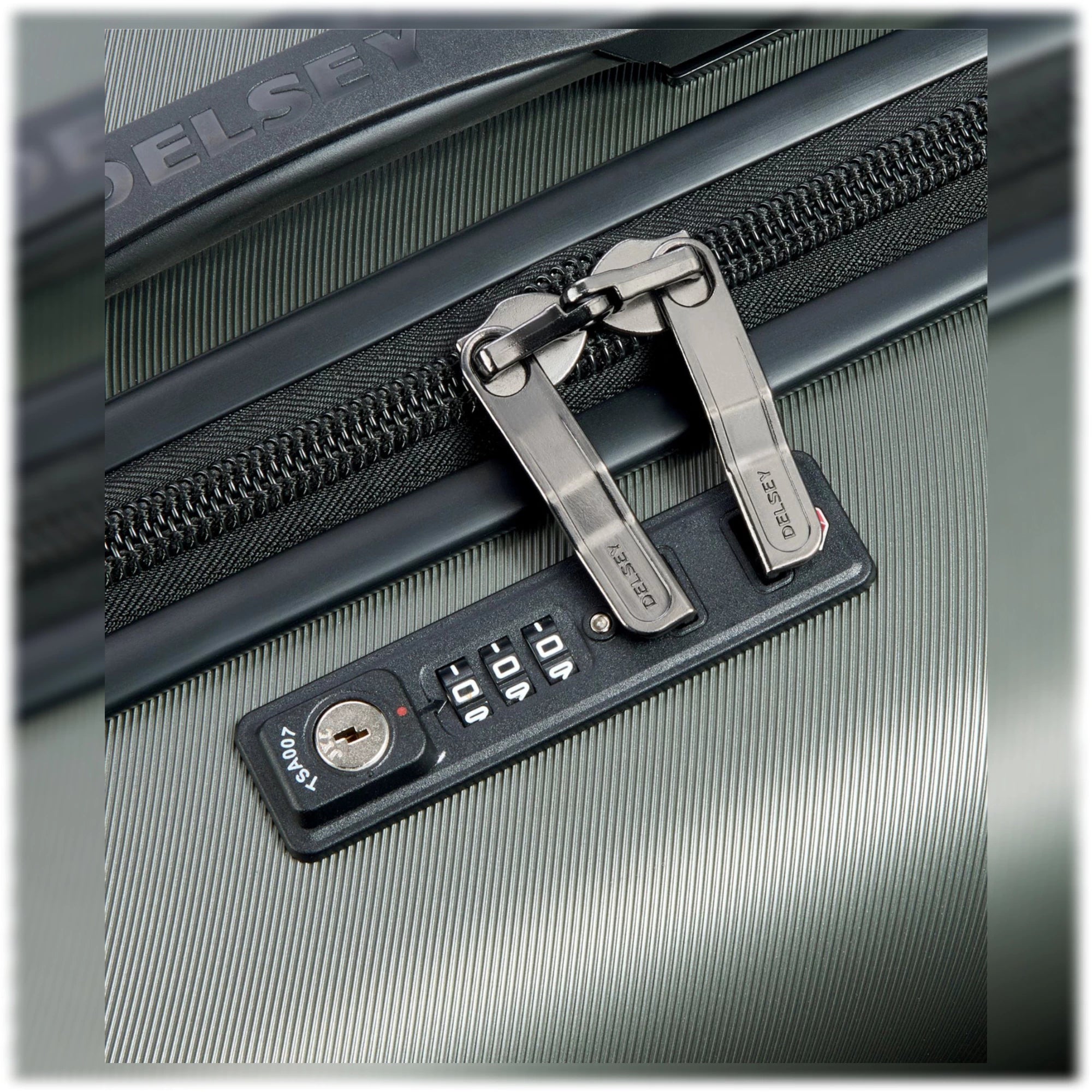 Premium DELSEY Comete Plus Iguana Green Hard Shell Luggage – 20″/24″/28″ Suitcase