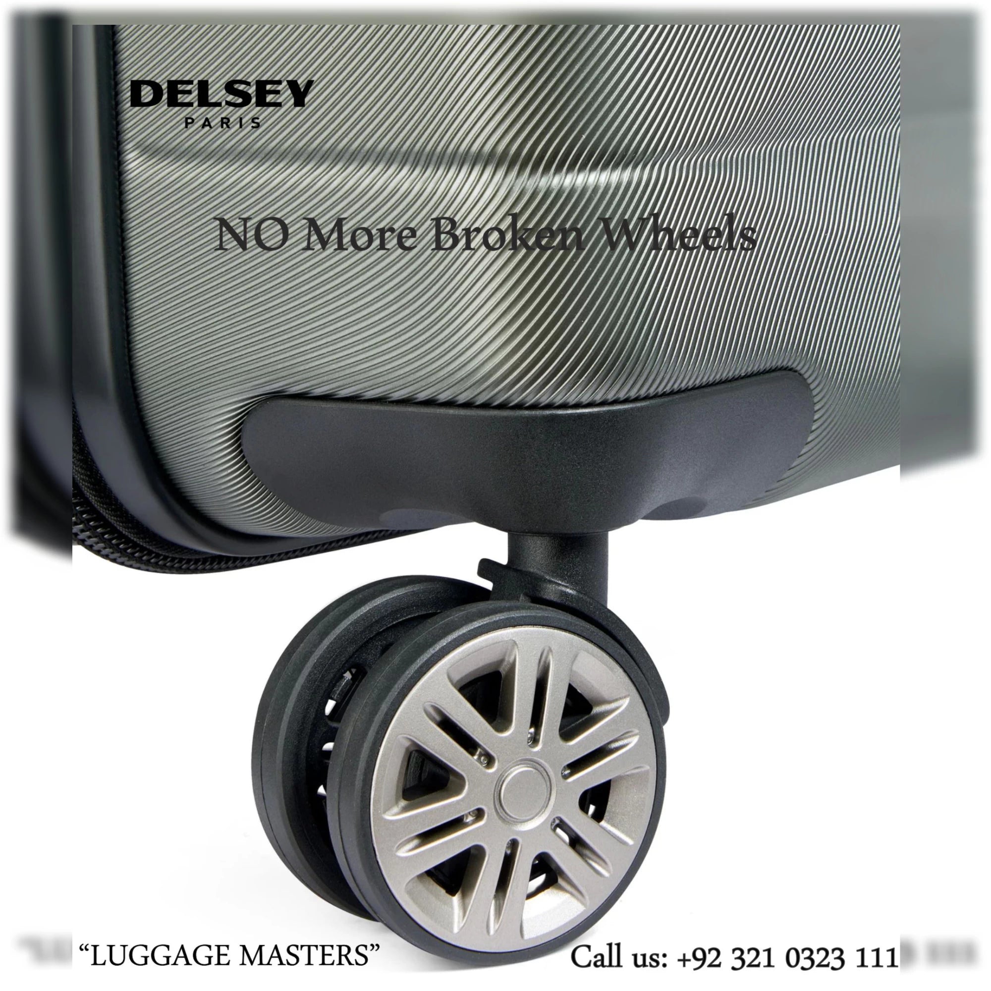 Premium DELSEY Comete Plus Iguana Green Hard Shell Luggage – 20″/24″/28″ Suitcase