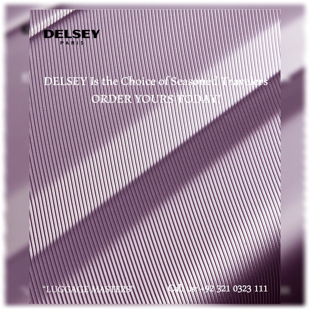 Premium DELSEY Comete Plus Purple Hard Shell Luggage – 20″/24″/28″ Suitcase