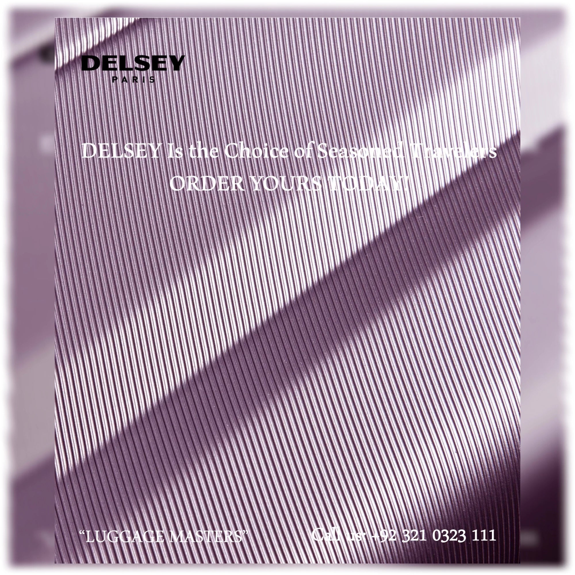 Premium DELSEY Comete Plus Purple Hard Shell Luggage – 20″/24″/28″ Suitcase