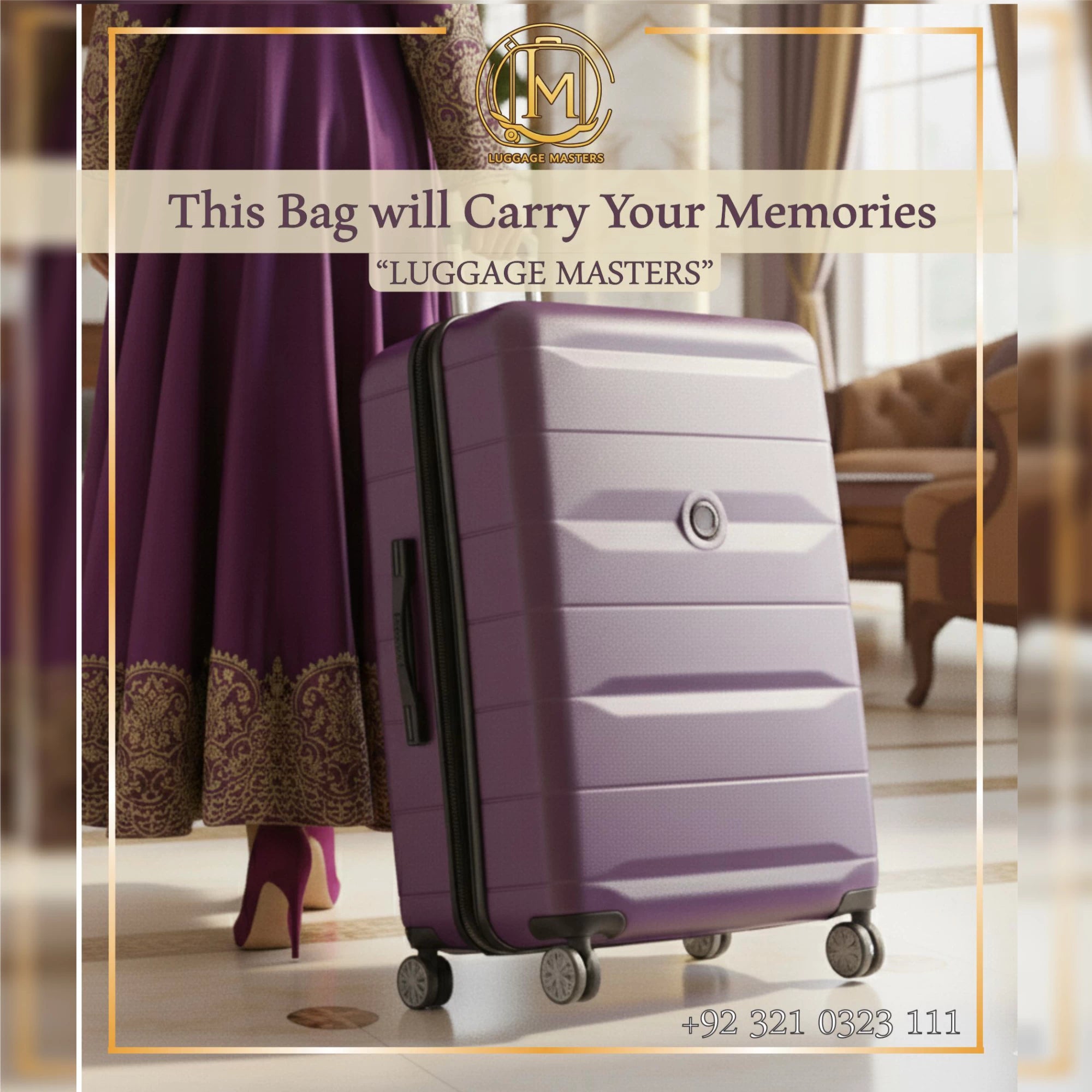 Premium DELSEY Comete Plus Purple Hard Shell Luggage – 20″/24″/28″ Suitcase