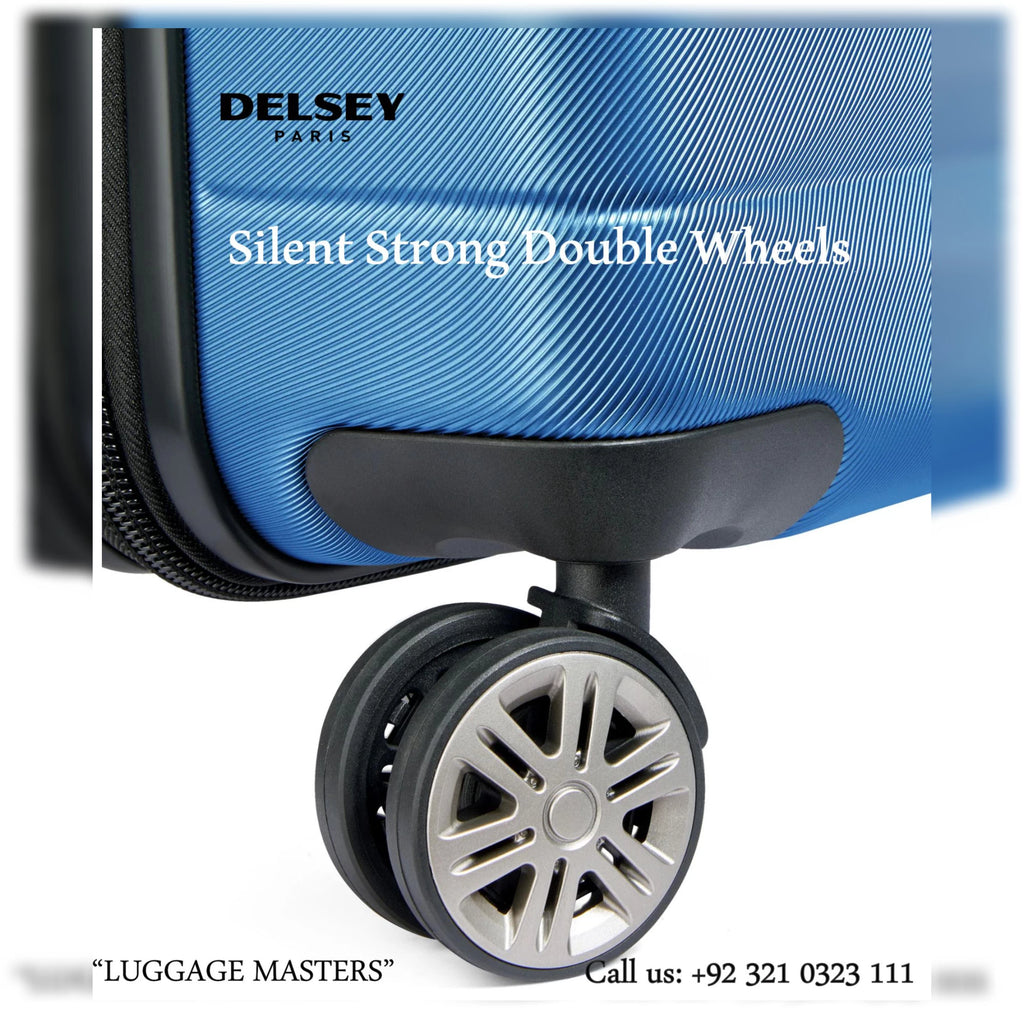 Premium DELSEY Comete Plus Blue Hard Shell Luggage – 20″/24″/28″ Suitcase