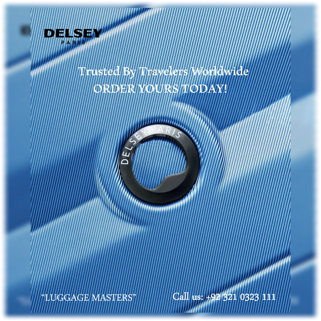 Premium DELSEY Comete Plus Blue Hard Shell Luggage – 20″/24″/28″ Suitcase