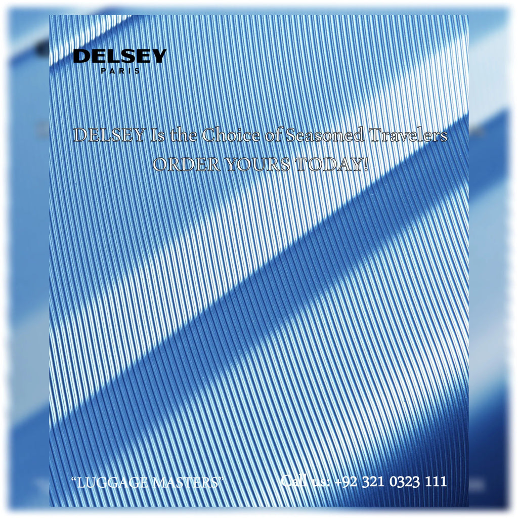 Premium DELSEY Comete Plus Blue Hard Shell Luggage – 20″/24″/28″ Suitcase