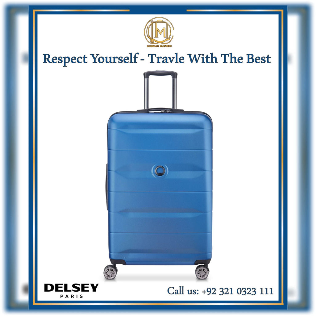 Premium DELSEY Comete Plus Blue Hard Shell Luggage – 20″/24″/28″ Suitcase