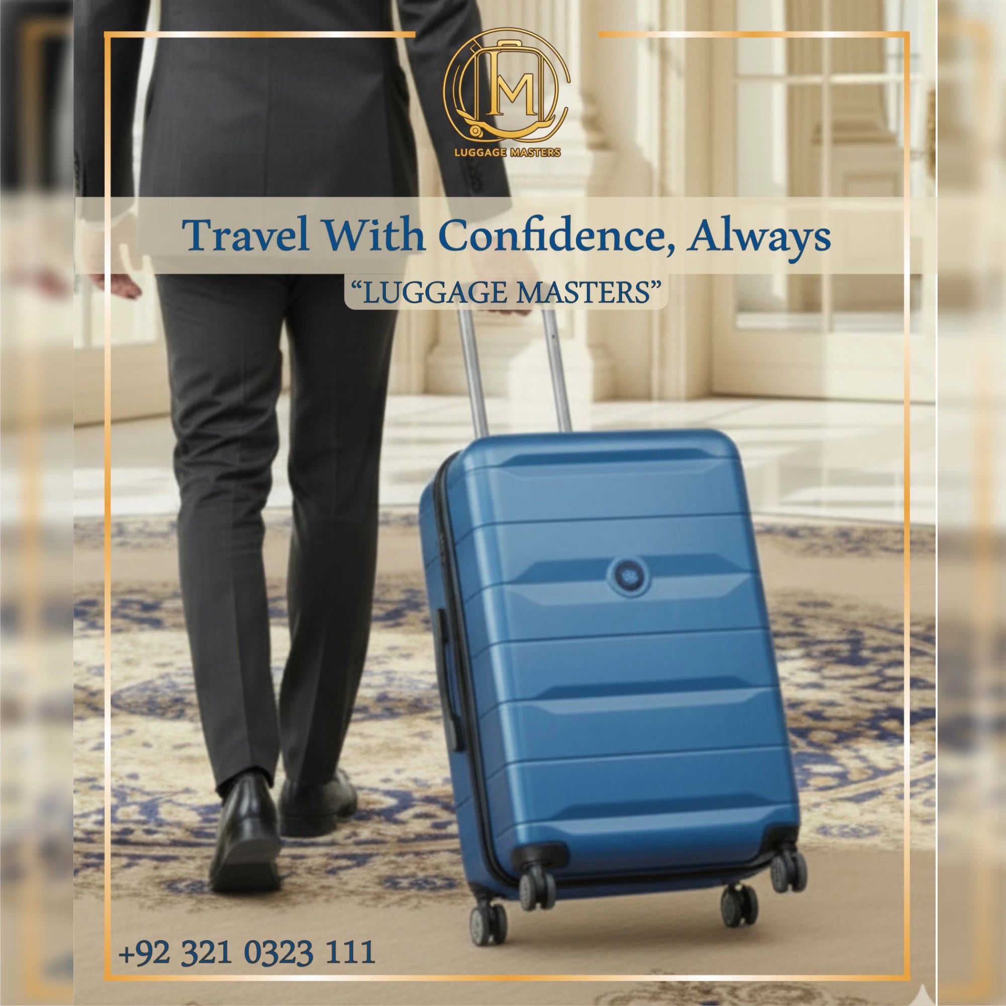 Premium DELSEY Comete Plus Blue Hard Shell Luggage – 20″/24″/28″ Suitcase