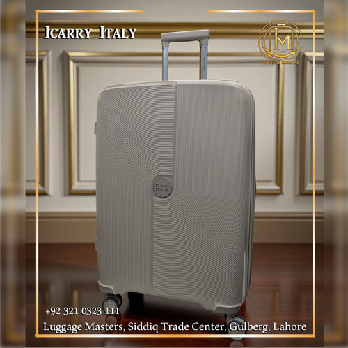 ICarry Italy 4-Wheel Hard-shell Luggage with Front Laptop Compartment