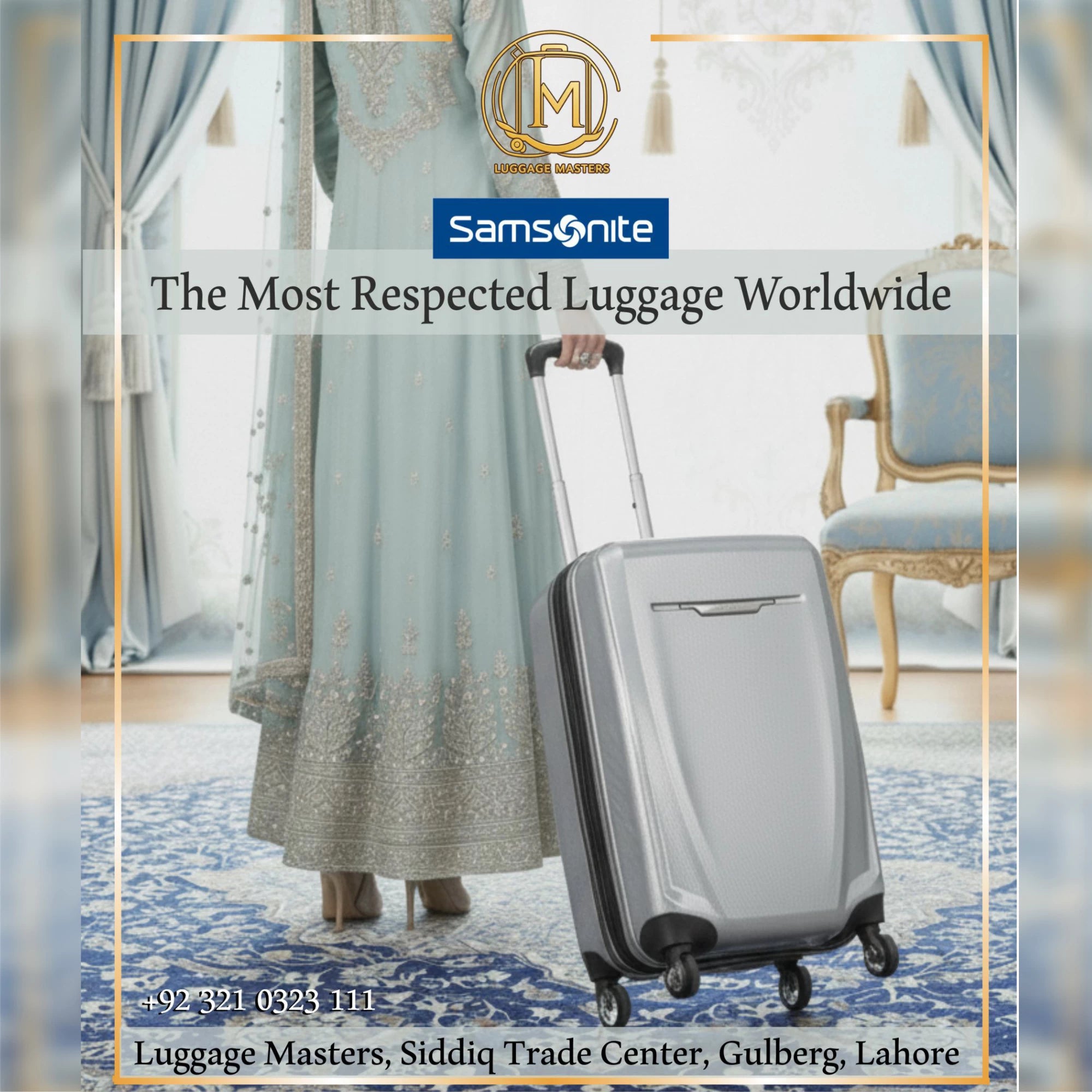 Samsonite Winfield 3 DLX Silver Hardside Luggage – 100% Polycarbonate Scratch-Resistant Suitcase