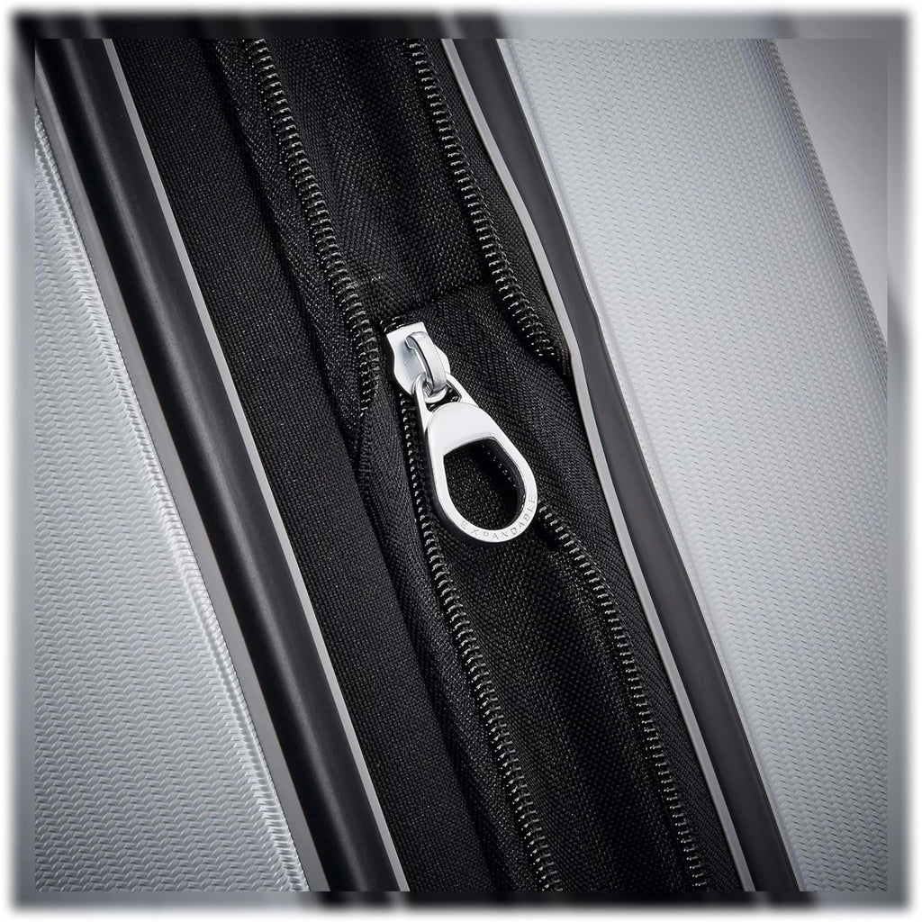 Samsonite Winfield 3 DLX Silver Hardside Luggage – 100% Polycarbonate Scratch-Resistant Suitcase