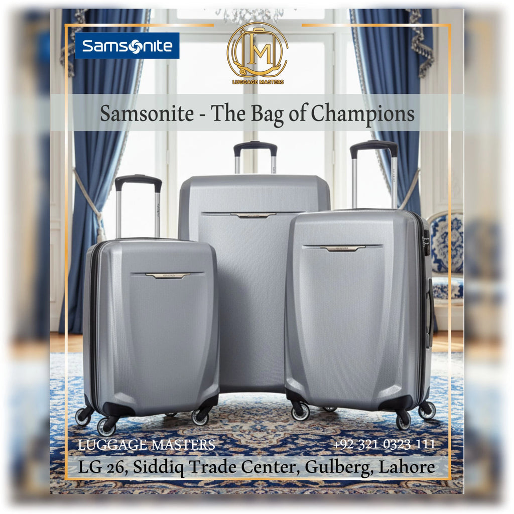 Samsonite Winfield 3 DLX Silver Hardside Luggage – 100% Polycarbonate Scratch-Resistant Suitcase
